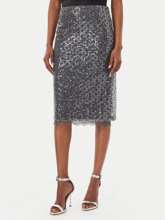 Zdjęcie produktu Marella Spódnica midi Agevole 2623776034 Szary Regular Fit