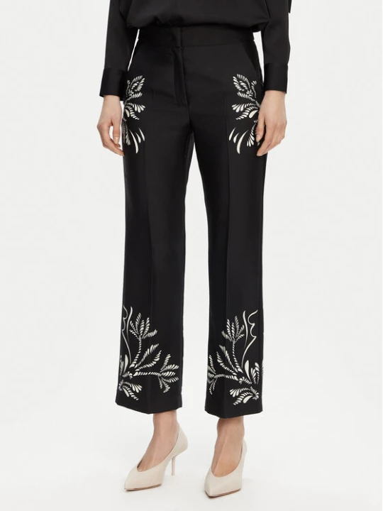 Zdjęcie produktu Marella Spodnie materiałowe Egizio 2513131043 Czarny Flare Fit