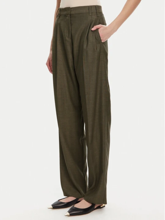 Zdjęcie produktu Marella Spodnie materiałowe Hull 2523136161 Khaki Loose Fit