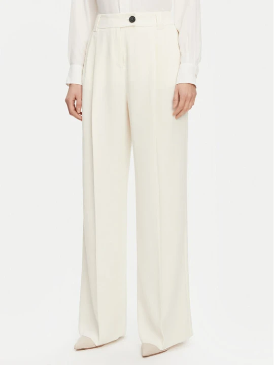 Zdjęcie produktu Marella Spodnie palazzo Olinto 2513131053 Biały Wide Leg