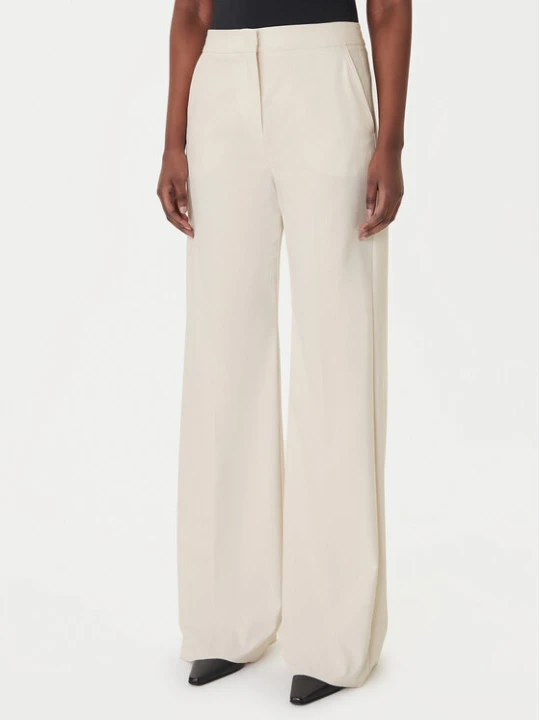 Zdjęcie produktu Marella Spodnie palazzo Sequoia 2613131211 Biały Wide Leg Kremowy