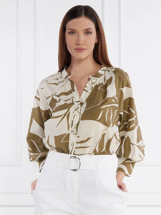Zdjęcie produktu Marella SPORT Koszula BELFAST | Regular Fit | z dodatkiem jedwabiu khaki