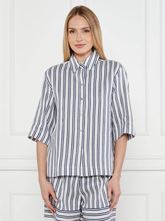 Zdjęcie produktu Marella SPORT Koszula Manna | Relaxed fit | z dodatkiem lnu błękitny