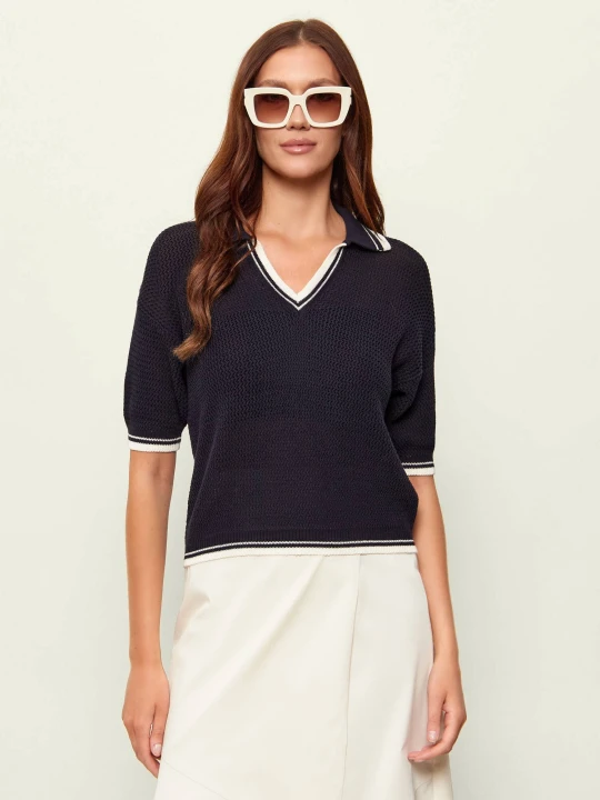 Zdjęcie produktu Marella SPORT Sweter MLSLEMBI | Regular Fit granatowy