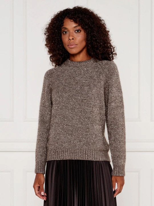 Zdjęcie produktu Marella SPORT Sweter | Regular Fit | z dodatkiem wełny beżowy