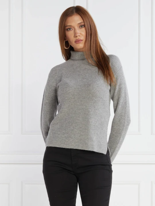 Zdjęcie produktu Marella SPORT Wełniany golf BREST | Regular Fit | z dodatkiem kaszmiru szary