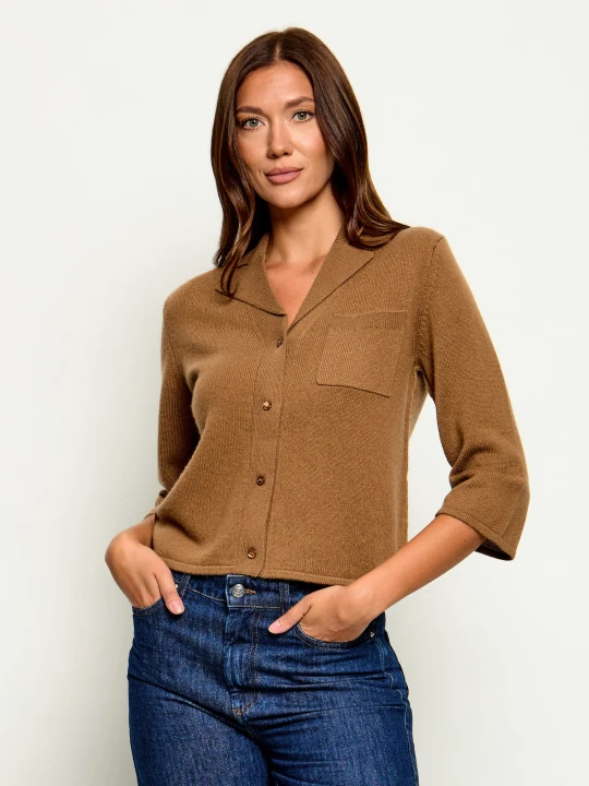 Zdjęcie produktu Marella SPORT Wełniany kardigan Mlsalpaca | Regular Fit | z dodatkiem kaszmiru camel