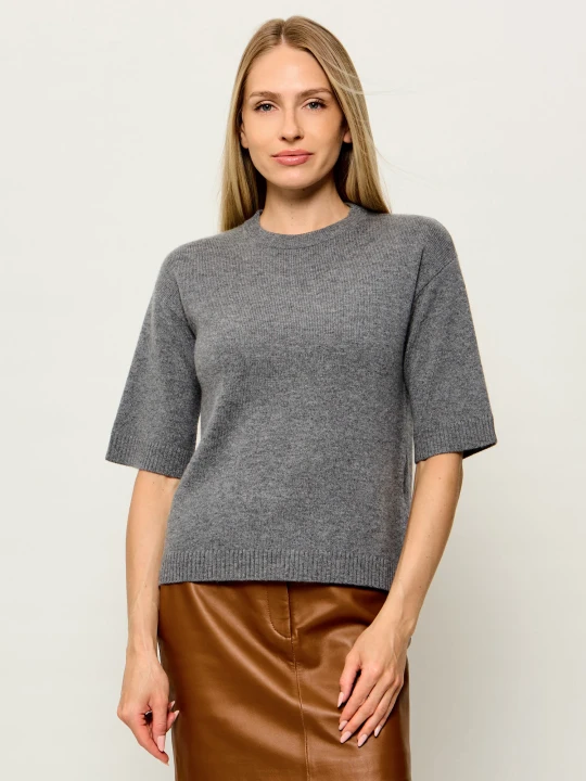 Zdjęcie produktu Marella SPORT Wełniany sweter Mlsvela | Regular Fit | z dodatkiem kaszmiru szary