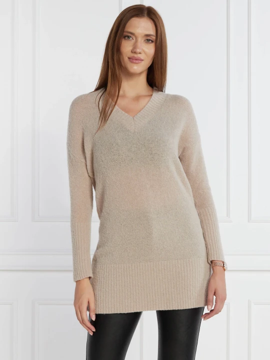 Zdjęcie produktu Marella SPORT Wełniany sweter | Regular Fit kremowy