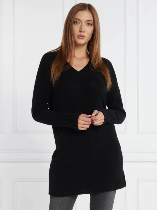 Zdjęcie produktu Marella SPORT Wełniany sweter | Regular Fit czarny