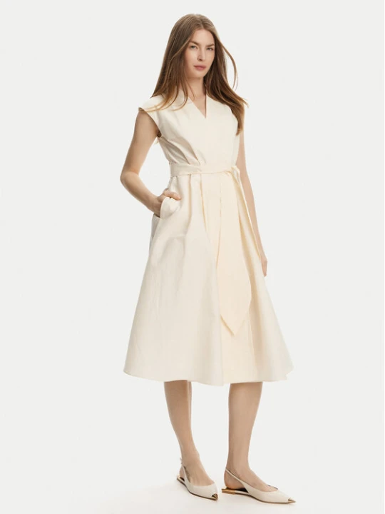 Zdjęcie produktu Marella Sukienka codzienna Ossola 2513221172 Écru Regular Fit Kremowy
