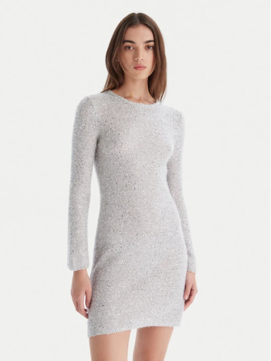 Zdjęcie produktu Marella Sukienka dzianinowa Arles 2523326042 Écru Slim Fit Kremowy