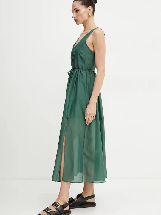 Zdjęcie produktu Marella sukienka z domieszką jedwabiu Emme by Marella zielony