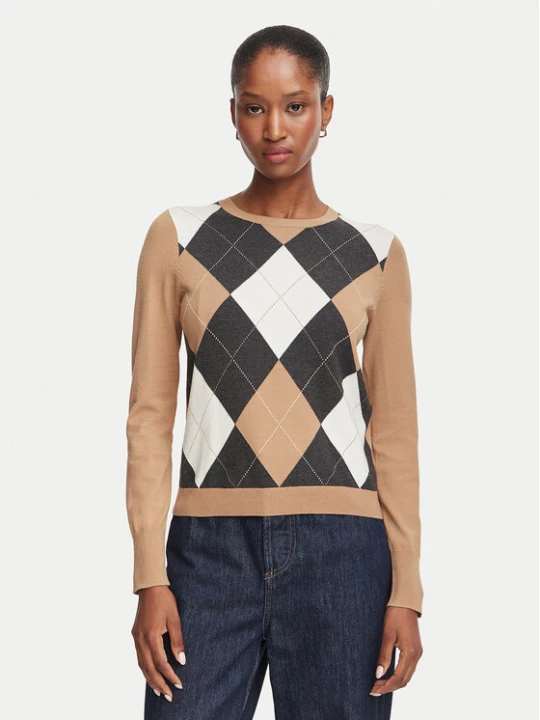 Zdjęcie produktu Marella Sweter Carabo 2625366131 Brązowy jasny Regular Fit