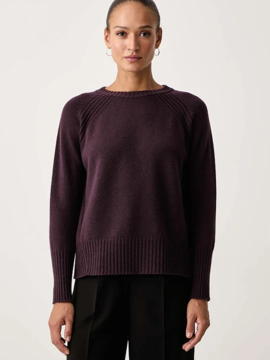 Zdjęcie produktu Marella sweter damski wełniany MLLBELLA fioletowy