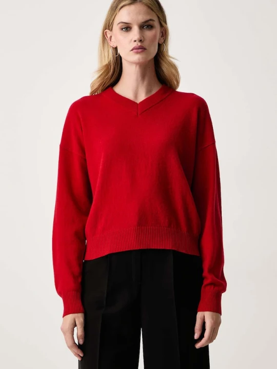 Zdjęcie produktu Marella sweter damski wełniany MLLBUONO czerwony