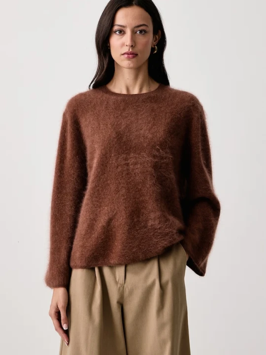 Zdjęcie produktu Marella sweter damski wełniany MLLVEZZOSO brązowy