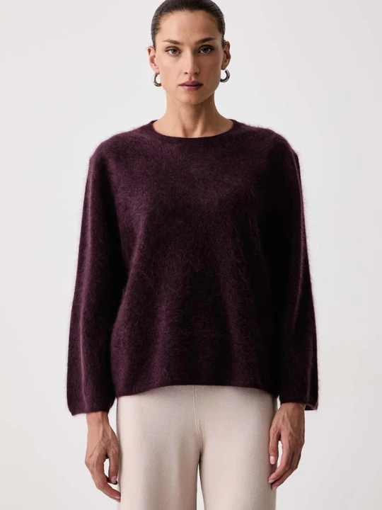 Zdjęcie produktu Marella sweter damski wełniany MLLVEZZOSO fioletowy