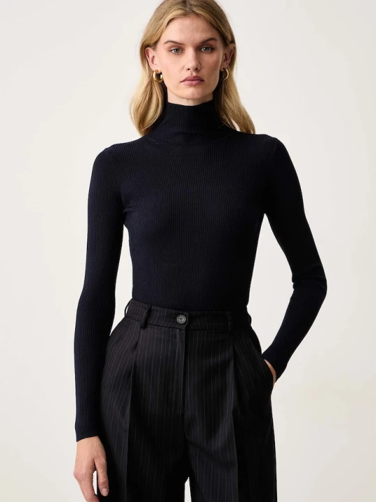 Zdjęcie produktu Marella sweter damski z dodatkiem wełny MLLERESIA granatowy