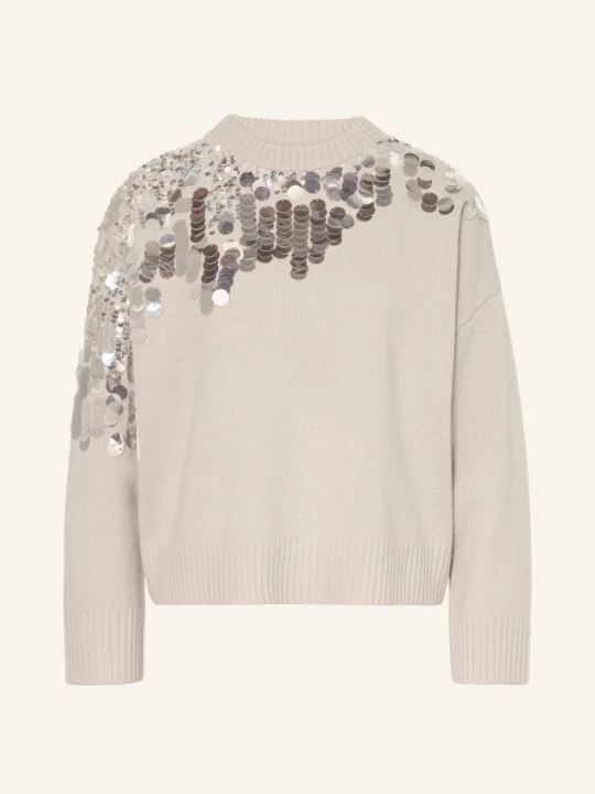 Zdjęcie produktu Marella Sweter Mllcalcio Z Cekinami weiss KREMOWY