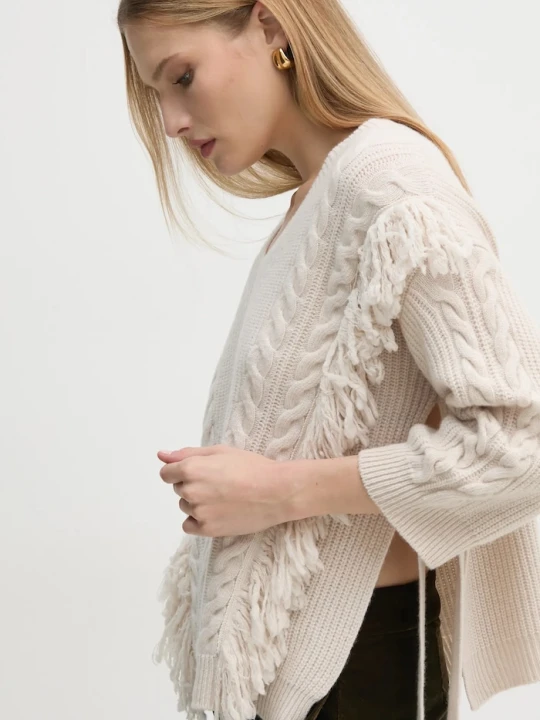 Zdjęcie produktu Marella sweter wełniany beżowy