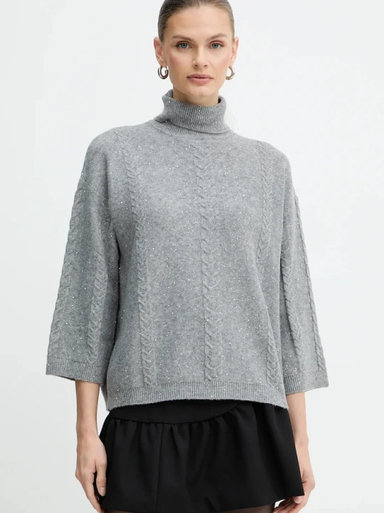 Zdjęcie produktu Marella sweter z dodatkiem wełny Emme by Marella szary