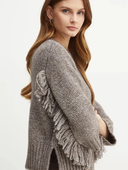 Zdjęcie produktu Marella sweter z domieszką wełny szary