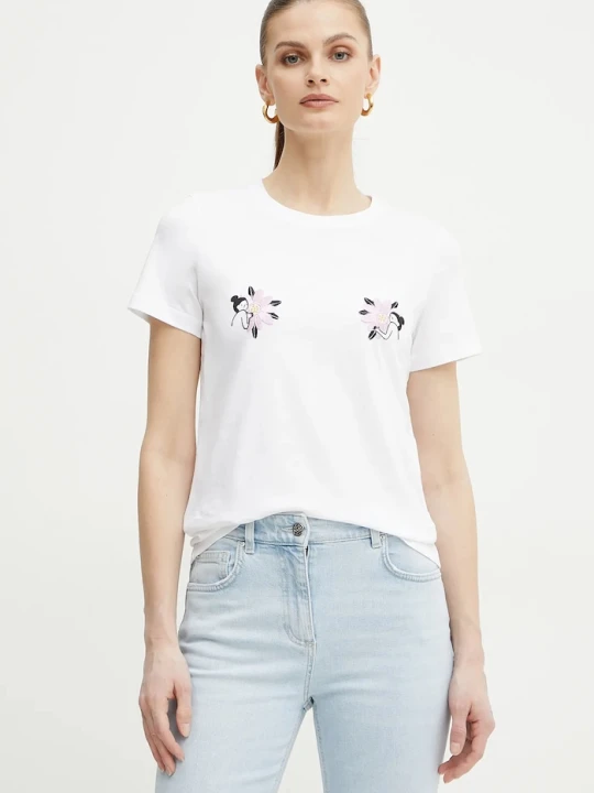 Zdjęcie produktu Marella t-shirt bawełniany CAUCASO biały