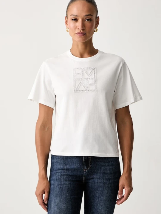 Zdjęcie produktu Marella T-shirt damski bawełniany Emme by biały