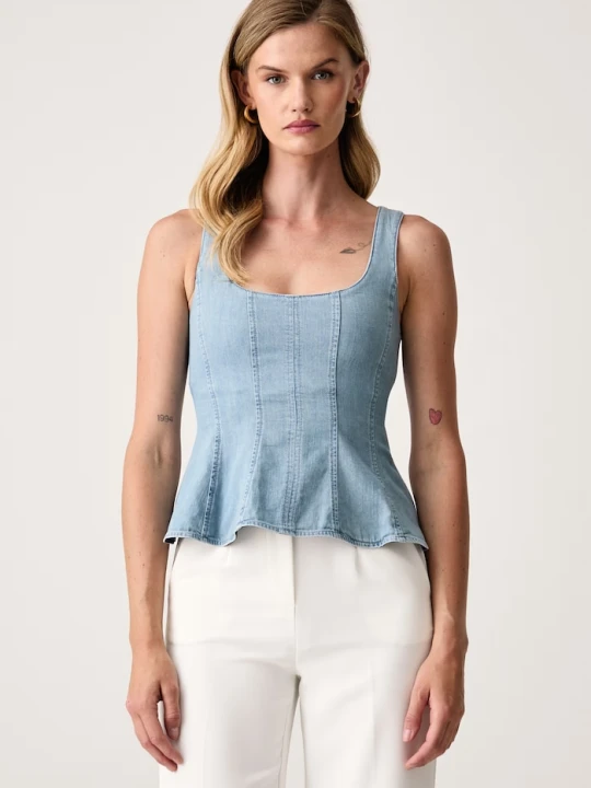 Zdjęcie produktu Marella top damski jeansowy MLSAPRILE niebieski