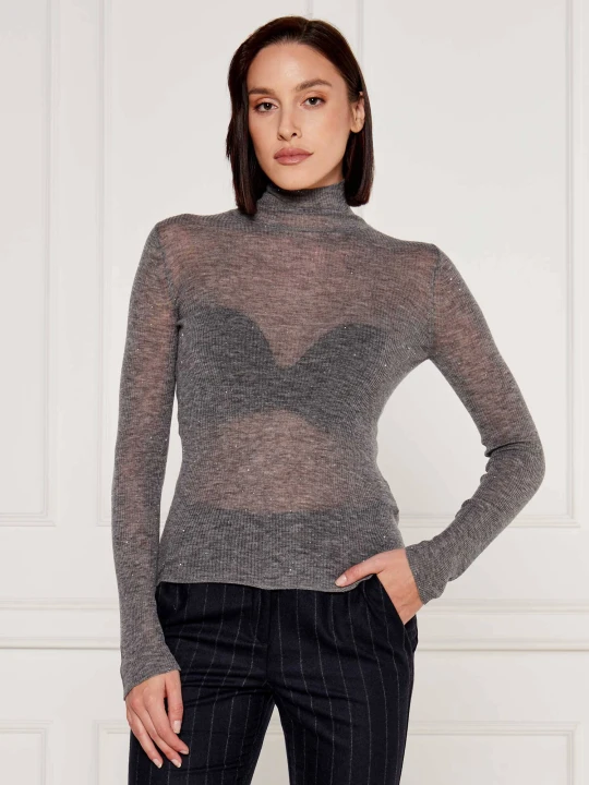 Zdjęcie produktu Marella Wełniany golf Feroce | Slim Fit szary