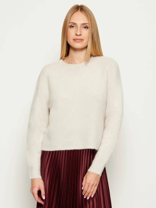 Zdjęcie produktu Marella Wełniany sweter Tania | Regular Fit beżowy