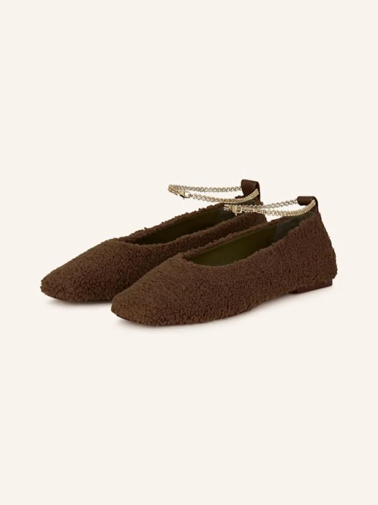 Zdjęcie produktu Maria Luca Baleriny Augusta Z Pluszowym Materiałem braun CIEMNOBRĄZOWY
