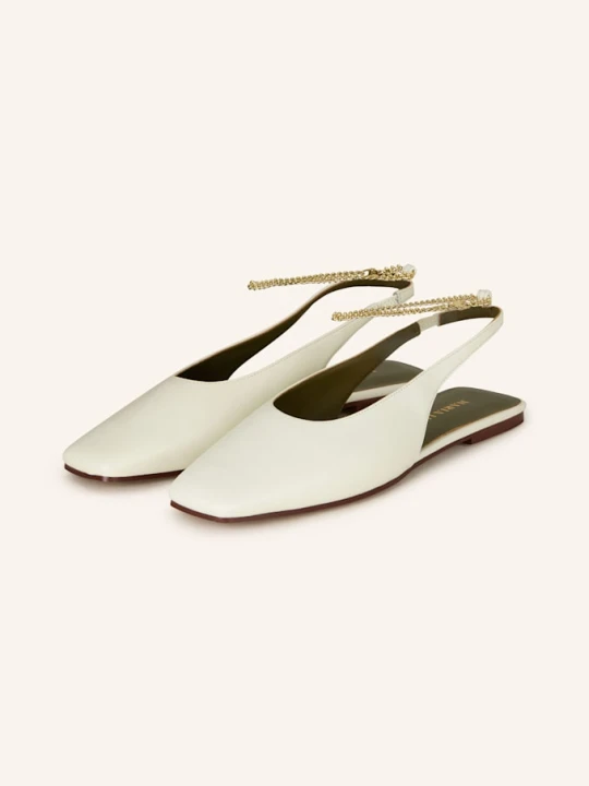 Zdjęcie produktu Maria Luca Baleriny Z Odkrytą Piętą Augusta beige ECRU