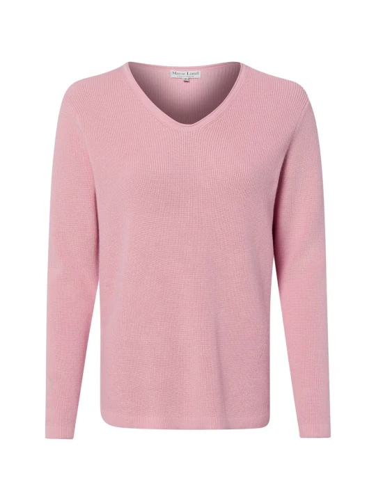 Zdjęcie produktu Marie Lund bluzka z dzianiny Kobiety Bawełna (100%) różowy