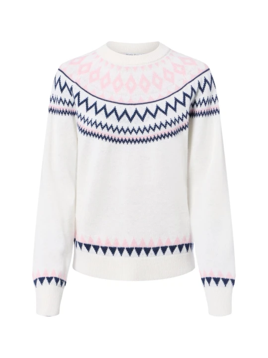 Zdjęcie produktu Marie Lund bluzka z wełny merynosowej Kobiety Wełna merino biały