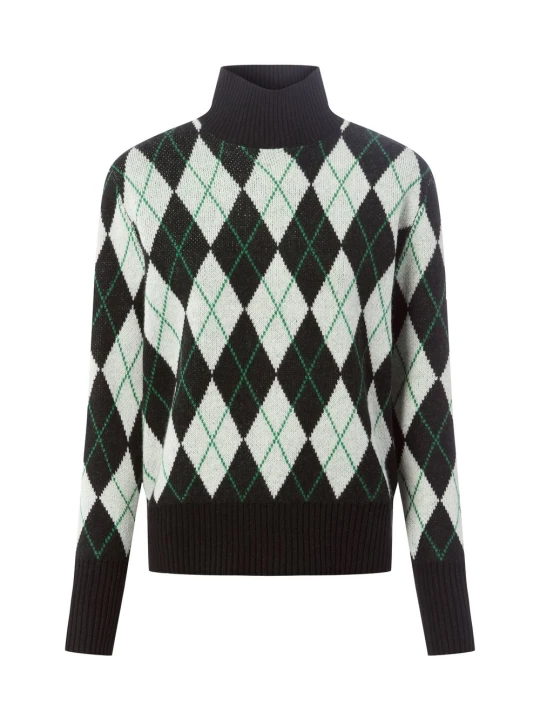Zdjęcie produktu Marie Lund sweter z wełny merynosów Kobiety Wełna merino czarny