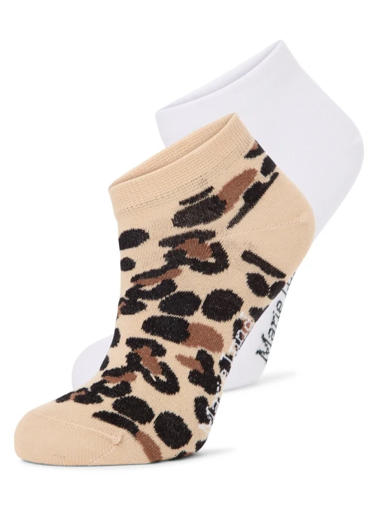 Zdjęcie produktu Marie Lund skarpetki do trampek w 2-paku Kobiety biały | wielokolorowy, ONE SIZE