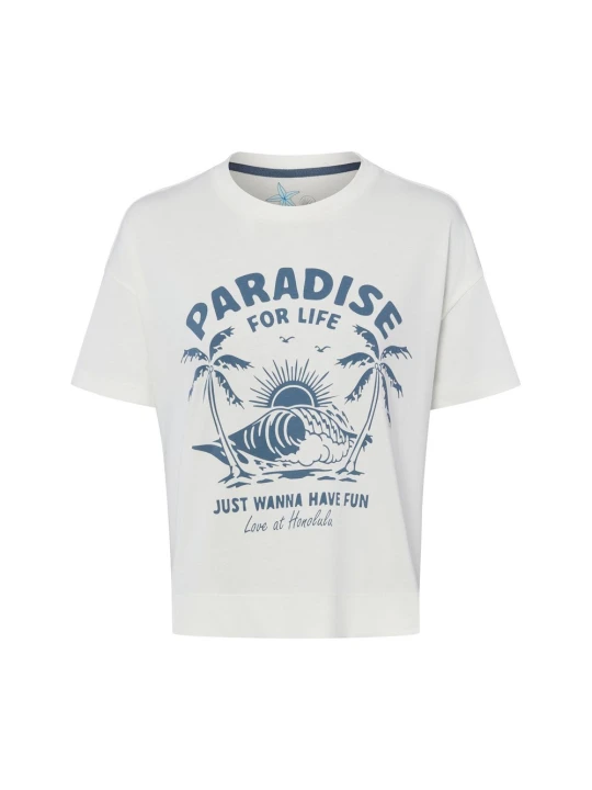 Zdjęcie produktu Marie Lund Koszulka - Paradise Kobiety Bawełna (100%) biały