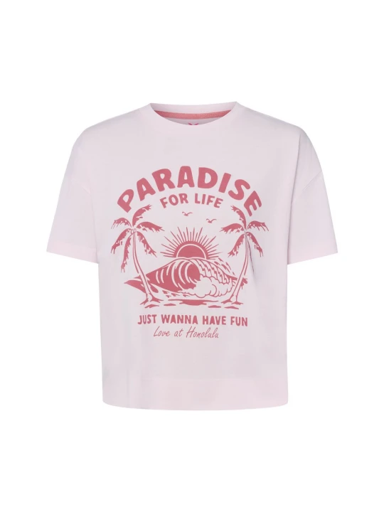 Zdjęcie produktu Marie Lund Koszulka - Paradise Kobiety Bawełna (100%) różowy