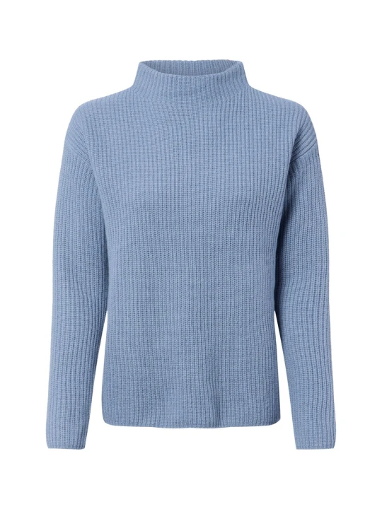 Zdjęcie produktu Marie Lund Sweter z dzianiny merino Kobiety Wełna merino niebieski