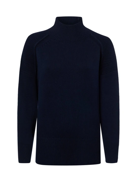 Zdjęcie produktu Marie Lund sweter z wełny merynosów Kobiety Wełna merino niebieski