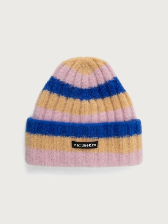 Zdjęcie produktu Marimekko czapka beanie damska z wełną różowy