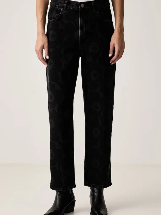 Zdjęcie produktu Marimekko jeansy relaxed fit damskie czarny