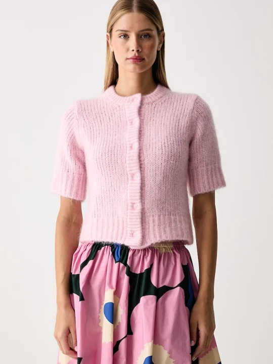 Zdjęcie produktu Marimekko kardigan damski z wełną różowy