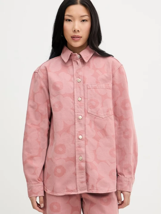 Zdjęcie produktu Marimekko koszula damska jeansowa różowy