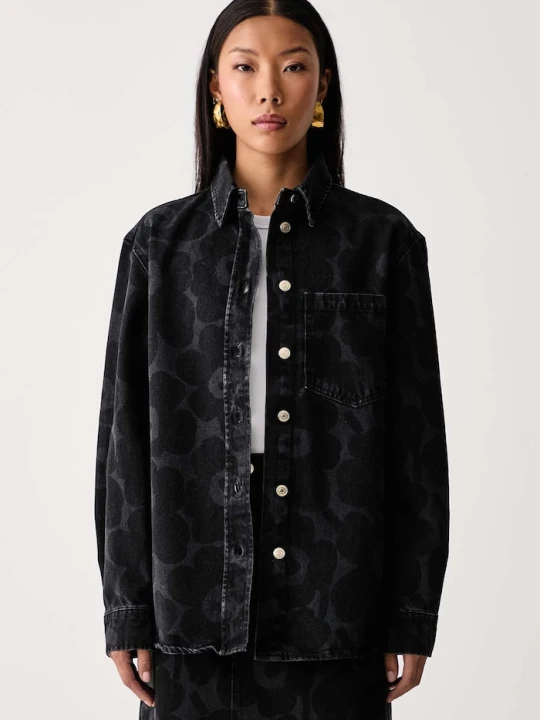 Zdjęcie produktu Marimekko koszula damska jeansowa czarny
