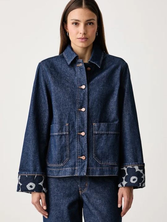 Zdjęcie produktu Marimekko kurtka damska jeansowa granatowy