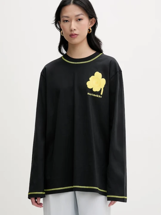 Zdjęcie produktu Marimekko longsleeve damski bawełniany czarny