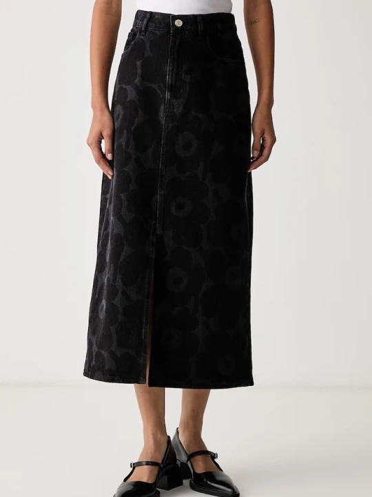 Zdjęcie produktu Marimekko spódnica jeansowa czarny